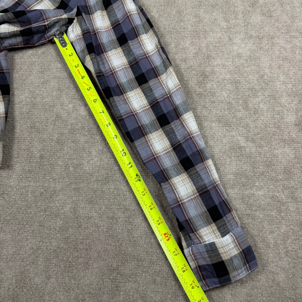 CP Shades Plaid Button-Down Shirt in Blue, Black & Cream - Picture 5 of 9
